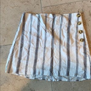 White and Navy Skirt